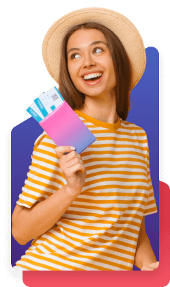 mulher viajando o mundo